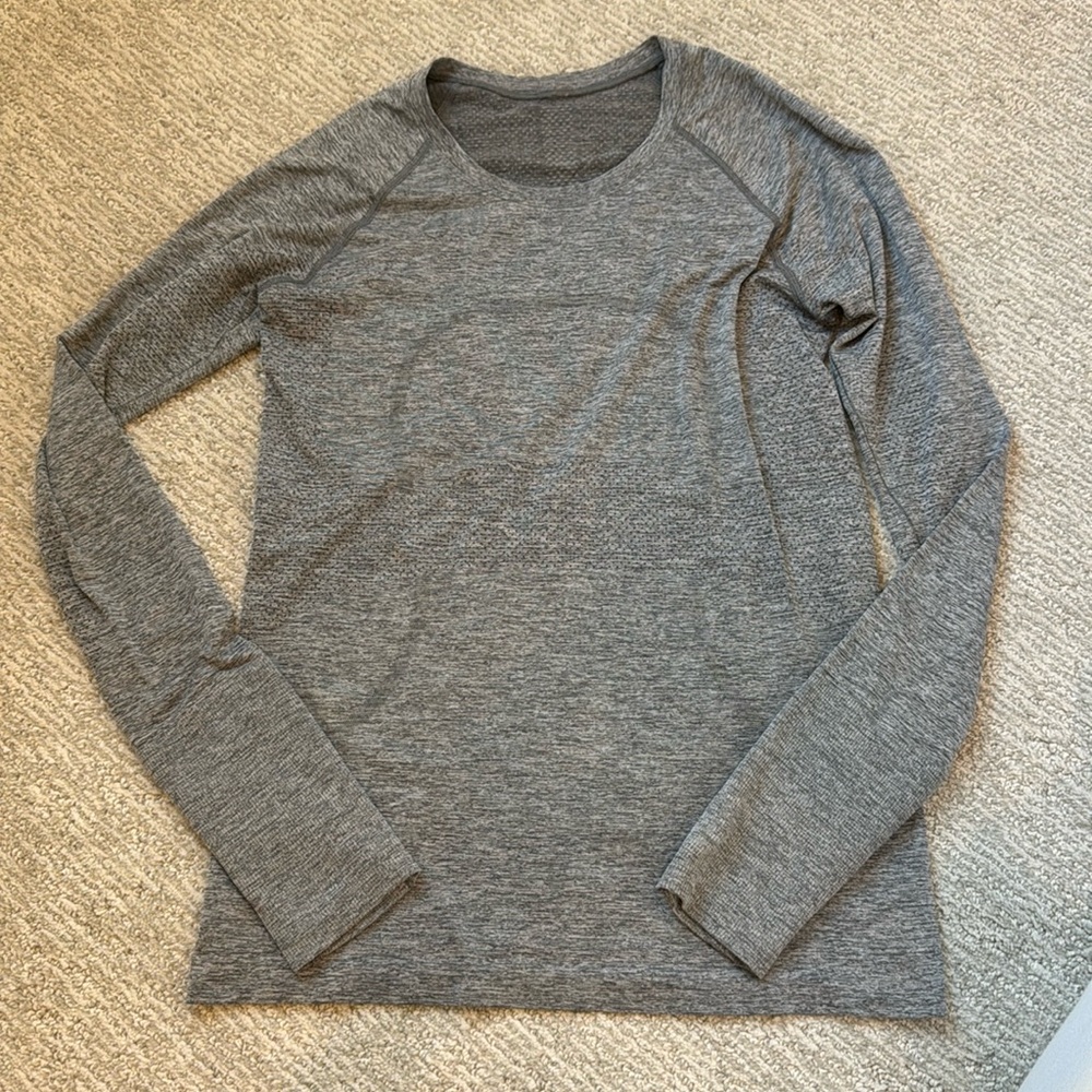 Women’s lululemon Swiftly Tech Long Sleeve Slate Size 8